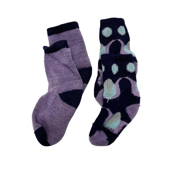 Smartwool Merino Purple Patterned Baby Socks - Picture 2 of 2